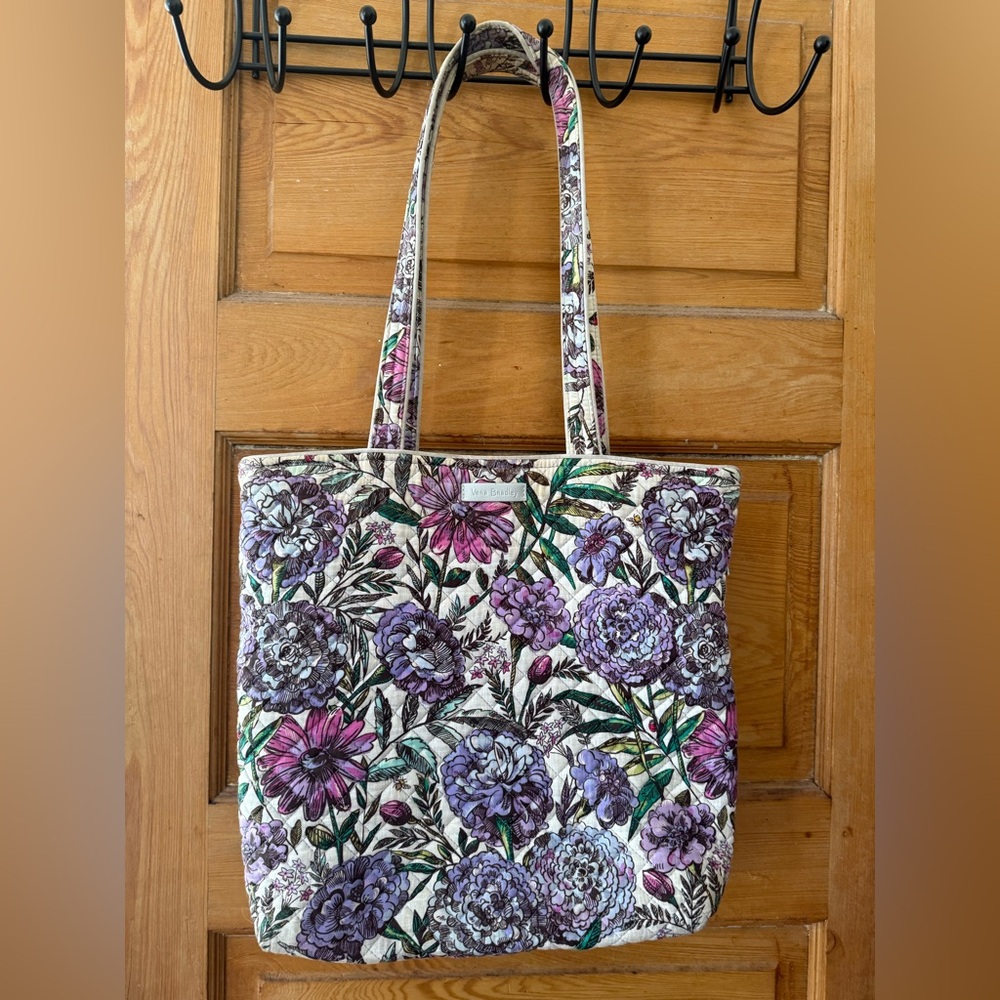 Vera Bradley Floral Tote - Lavender Meadows